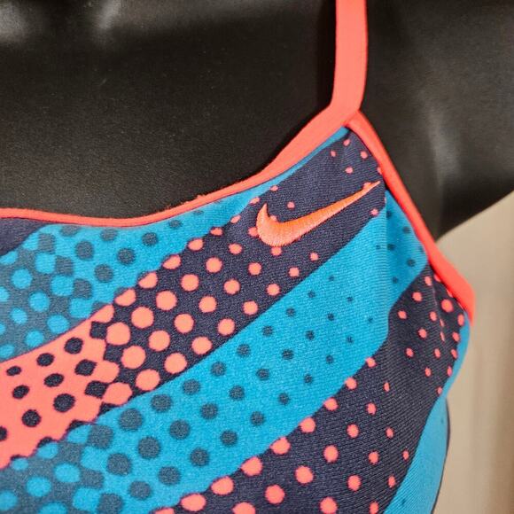 Nike one piece swimsuit size 4 blue peach‎ - Picture 2 of 7